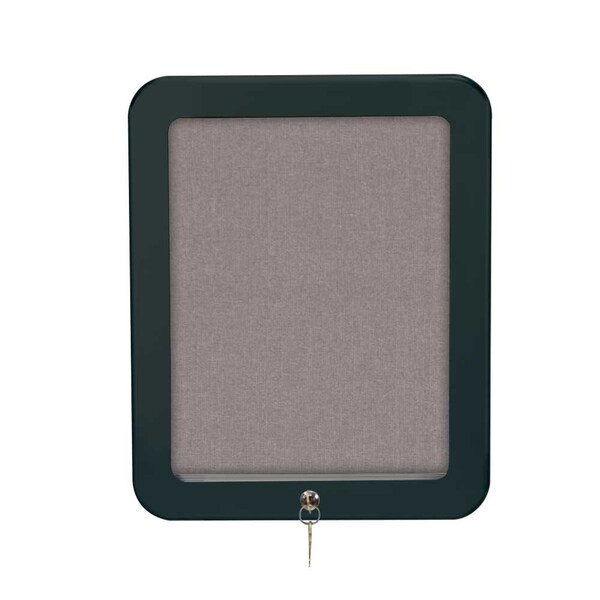 Outdoor Enclosed Combo Board, 72"x36", Satin Frame/Blue & Burgundy